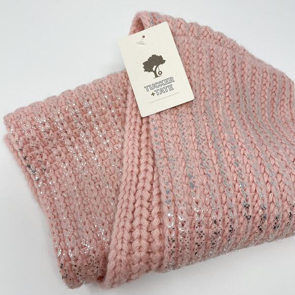 Tucker & Tate Light Pink & Silver Circle Scarf - Picture 5 of 5